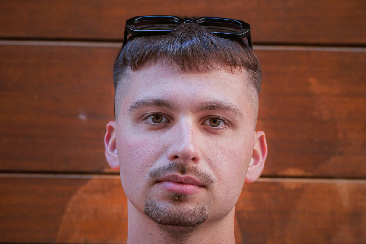 Populära skäggstilar: man med bockskägg (goatee)
